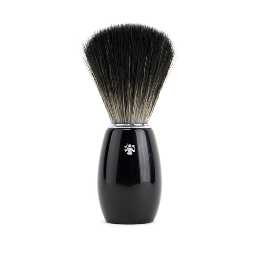 Dovo Badger Hair - Fibre Silver Tip Ebony Handle Shaving Brush