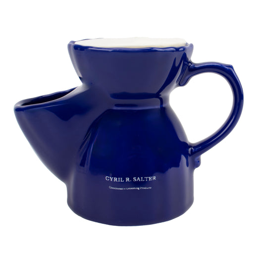 Cyril R. Salter Blue Traditional Shaving Scuttle