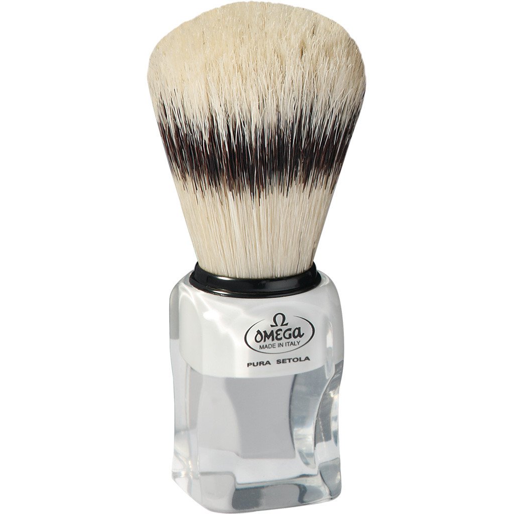 Omega Badger Imitation Hog Bristle Shaving Brush